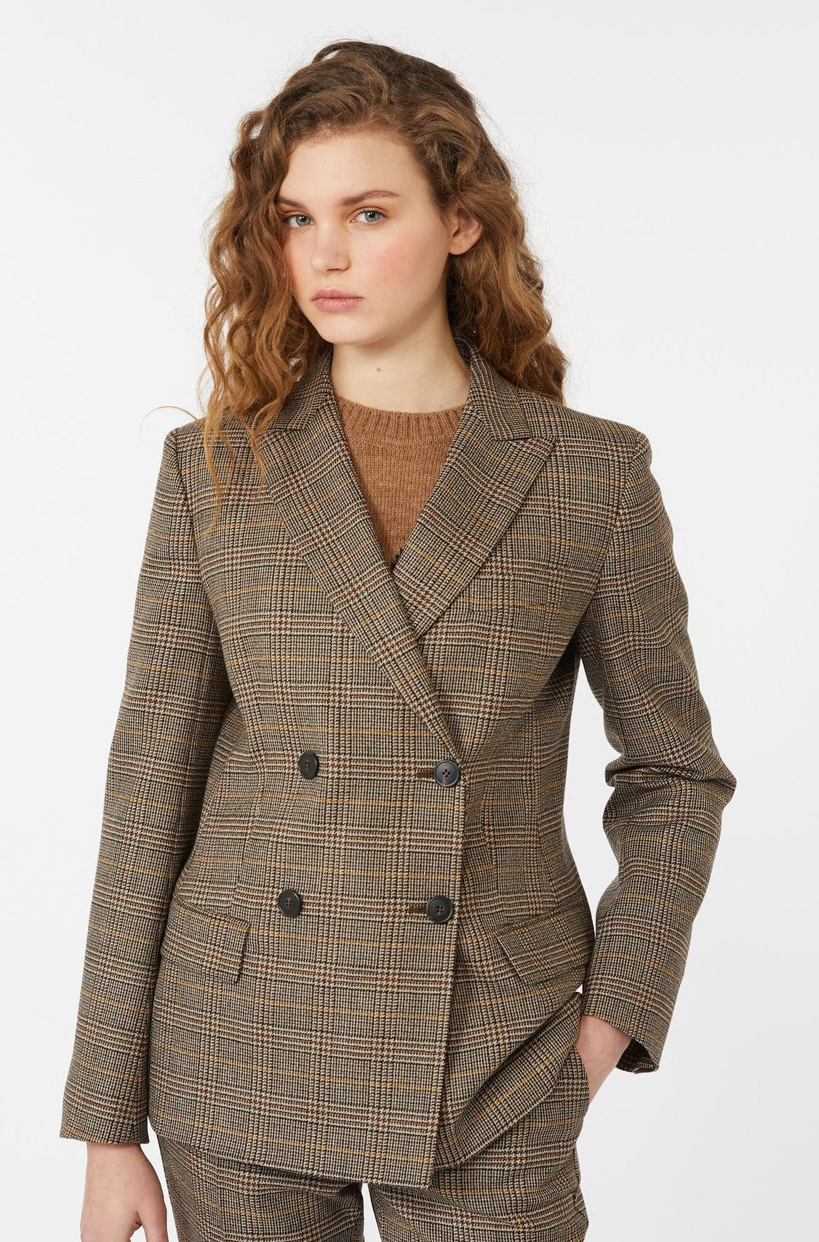 WEEKEND Dubbelknäppt tweedkavaj