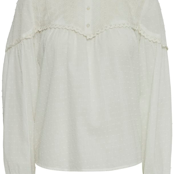 Ar Brodyrblus, offwhite, 34
