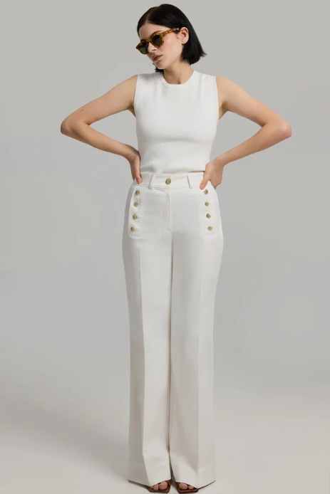 ANDIATA Jeans m guldknappar