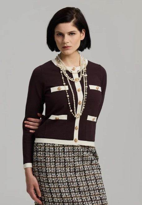 ANDIATA Charlotte kofta guldknappar