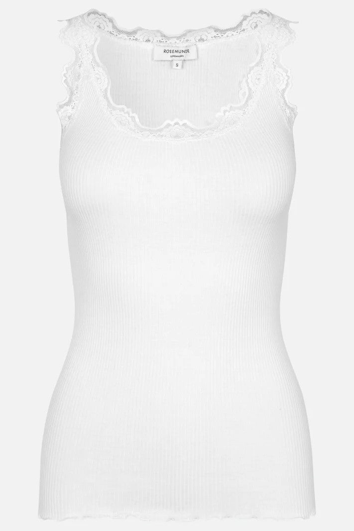 ROSEMUNDE Ribbat linne spets