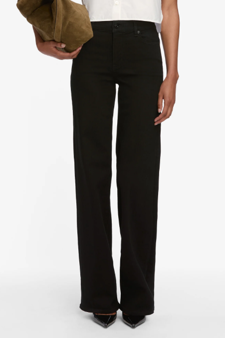 FRAME Le Slim Palzzo Long BLK