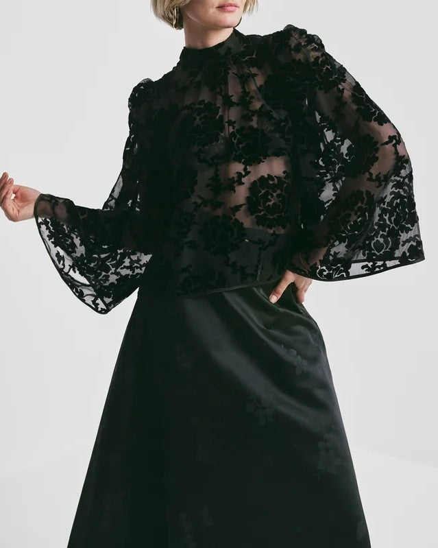 byTiMo Velvet flared top